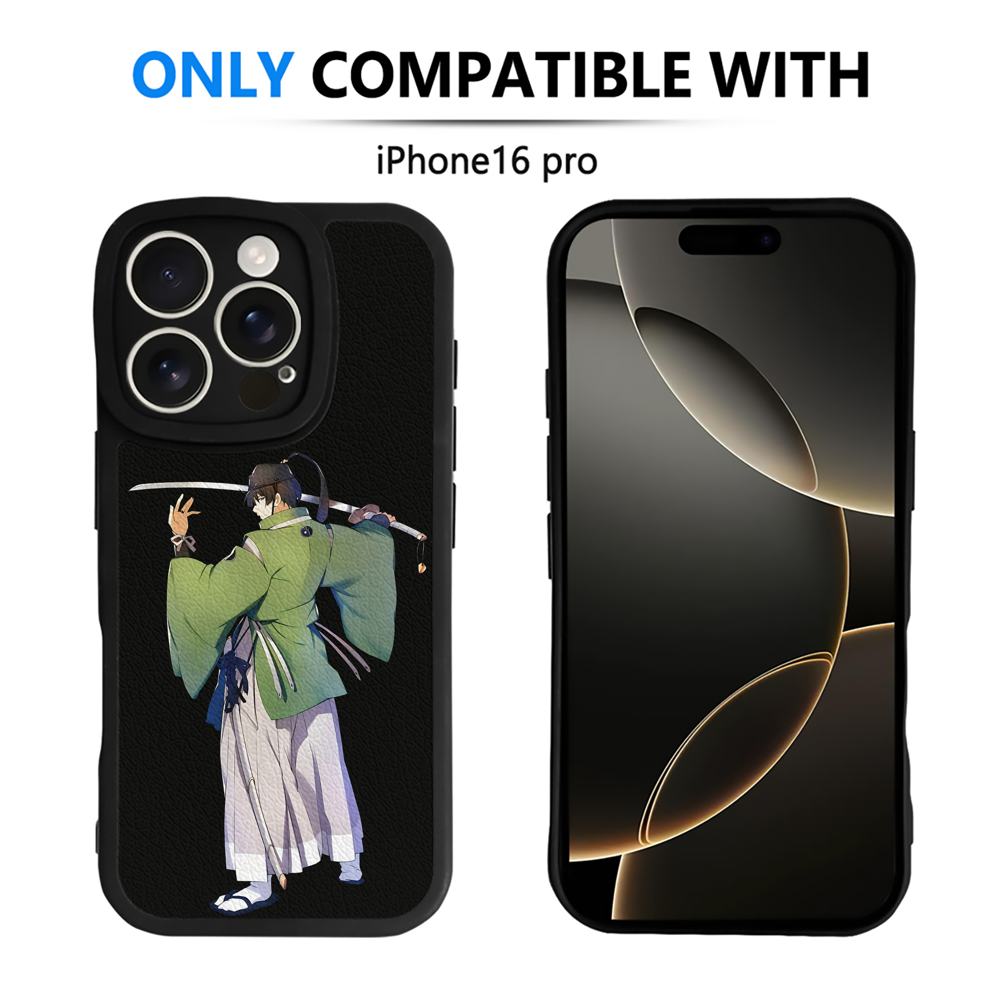 （画像用） 刀剣乱舞 Touken Ranbu 【iPhone 16シリーズ対応】シリコンスマホケース（レザー調） 材質：シリコン
